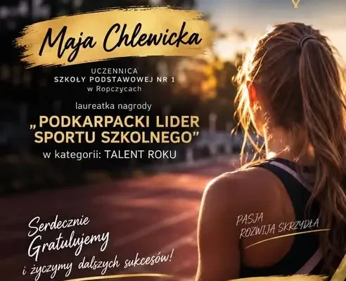 Ropczyce: Maja Chlewicka Talentem Roku, a Grzegorz Róg z medalem za zasługi w sporcie szkolnym