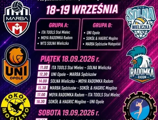 Turniej o Solną Piłkę w Wieliczce – siatkarskie emocje już w piątek