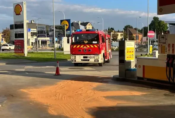 Wyciek paliwa na stacji przy Wrocławskiej – interwencja straży pożarnej