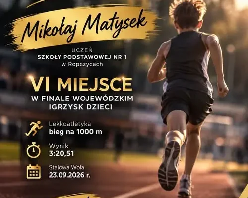 Młodzi lekkoatleci z Ropczyc z sukcesem na Wojewódzkich Igrzyskach Dzieci w Stalowej Woli