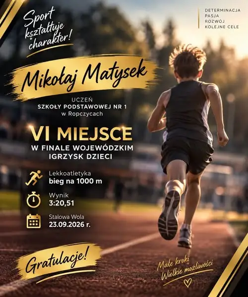 Młodzi lekkoatleci z Ropczyc z sukcesem na Wojewódzkich Igrzyskach Dzieci w Stalowej Woli