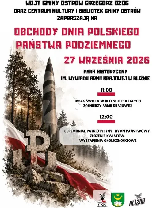 Dzień Polskiego Państwa Podziemnego w Bliznie – obchody już 27 września
