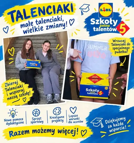 Talenciaki w Lidlu – wsparcie dla szkoły w Gminie Osiek