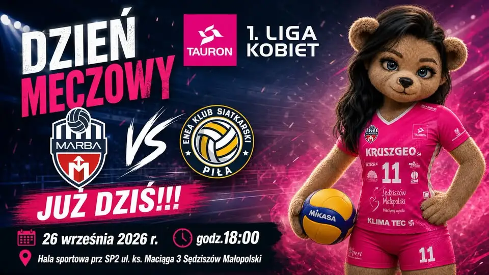 MARBA Sędziszów Małopolski gra pierwszy domowy mecz w TAURON 1. Lidze Kobiet