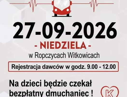 VI edycja akcji krwiodawstwa w Ropczycach-Witkowicach już 27 września
