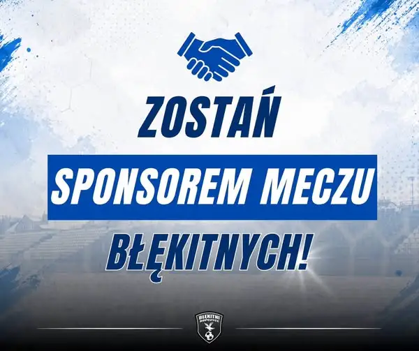 Błękitni Ropczyce szukają sponsorów meczów. Klub zaprasza lokalne firmy