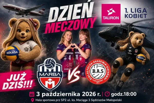 Dzień meczowy w Sędziszowie Małopolskim – MARBA kontra BAS Białystok