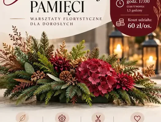 Warsztaty florystyczne w Ropczycach – jesienna kompozycja pamięci