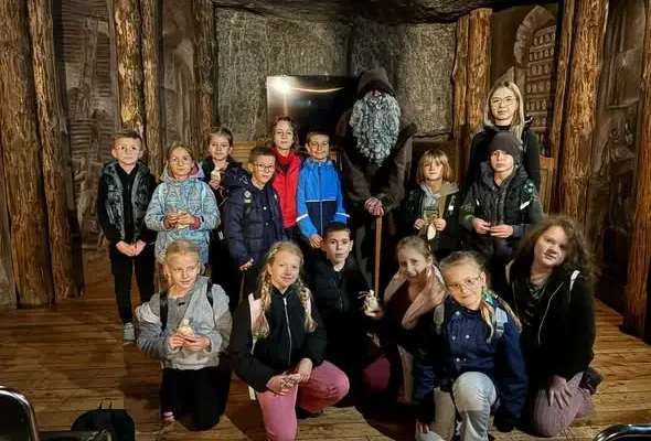 Uczniowie klas II a i II b odkrywali podziemny świat Kopalni Soli w Bochni