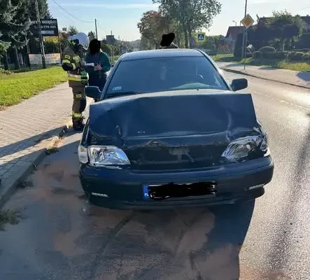 Kolizja dwóch aut w Sędziszowie Małopolskim na ul. Wesołej