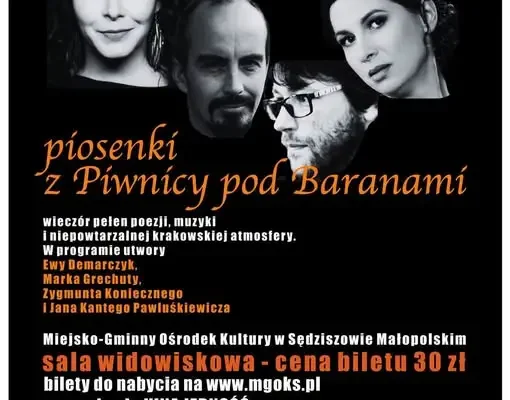 Ostatnia szansa na „Wieczorne pieśni z Krakowa” w Sędziszowie Małopolskim