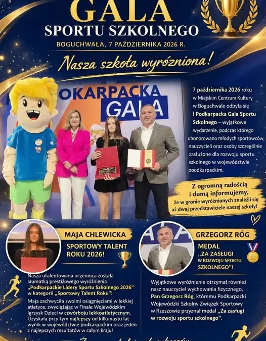 Sukces uczniów z Ropczyc na I Podkarpackiej Gali Sportu Szkolnego