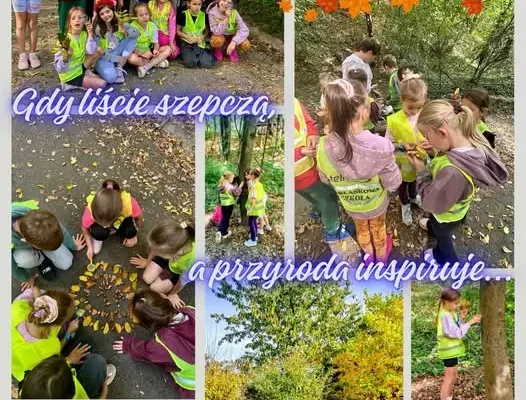 Jesień wszystkimi zmysłami – klasa 2a odkrywała przyrodę w Szwajcarii Ropczyckiej