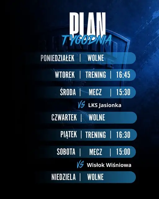 Błękitni Ropczyce: plan tygodnia z dwoma meczami