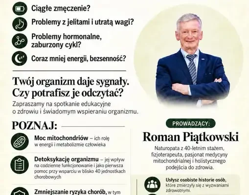 Ropczyce: spotkanie o mitochondriach z Romanem Piątkowskim już 23 października