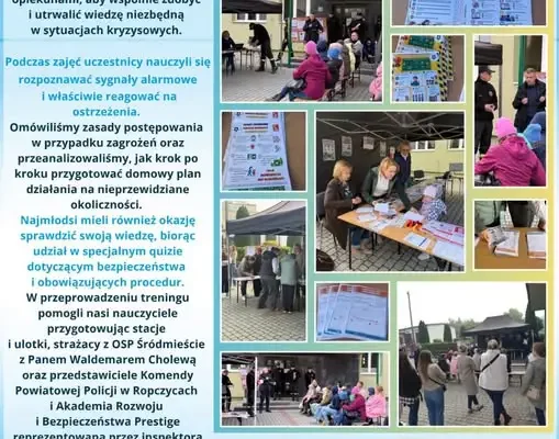Ropczyce: Szkoła Podstawowa nr 1 trenowała procedury kryzysowe z uczniami i służbami