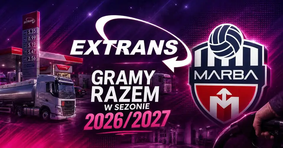 Extrans nadal wspiera KS MARBA Sędziszów Małopolski w sezonie 2026/2027
