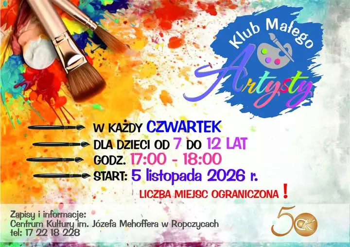 Klub Młodego Artysty – zapisy na nowy semestr zajęć plastycznych