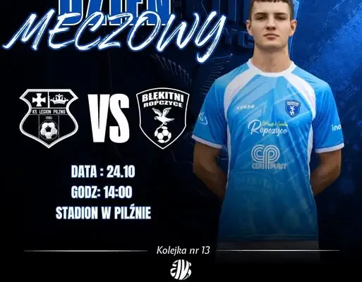 Legion Pilzno zagra dziś o 14:00 w 13. kolejce IV ligi