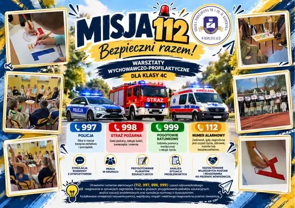Uczniowie z Ropczyc uczyli się wzywania pomocy w warsztatach „Misja 112”