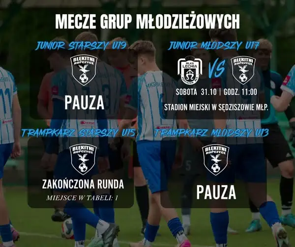 Derbowy mecz U17 Błękitnych Ropczyce z Sędziszowem Małopolskim