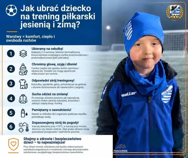 Jak ubrać dziecko na jesienno-zimowy trening piłkarski? Poradnik dla rodziców